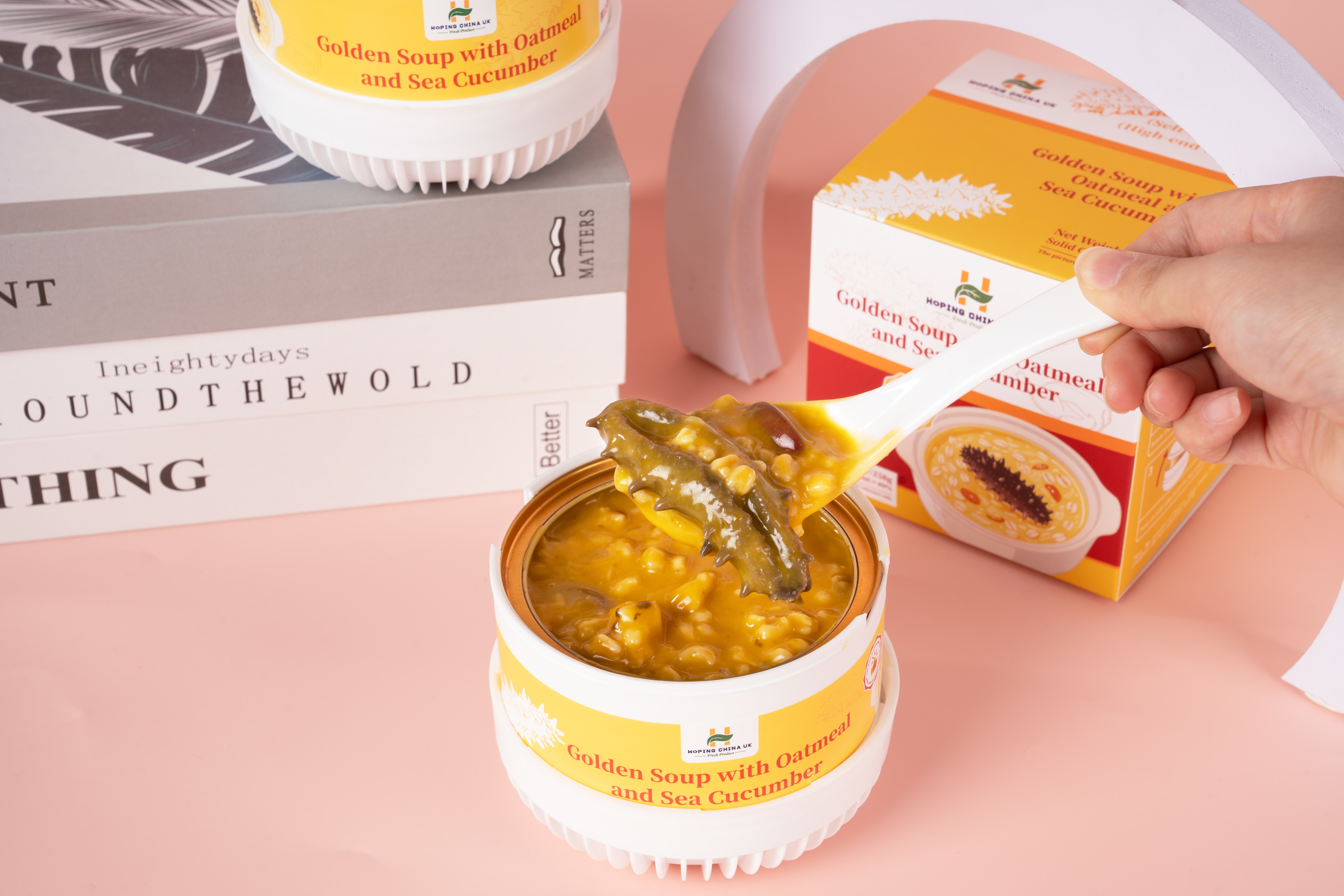 Latest company Cases about HOPing china -Golden Soup Oatmeal Sea Cucumber Porridge