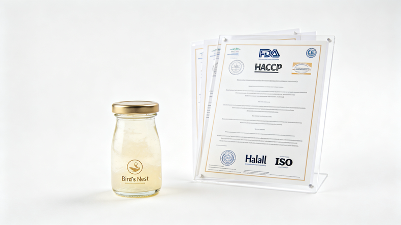 Latest company Cases about What Certifications Should a Certified Bird's Nest OEM Manufacturer Have? 