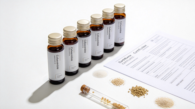 Latest company Cases about How to Choose a Quality Collagen Peptide Drink Manufacturer: Certifications, Testing, and Red Flags | ZeaGrove