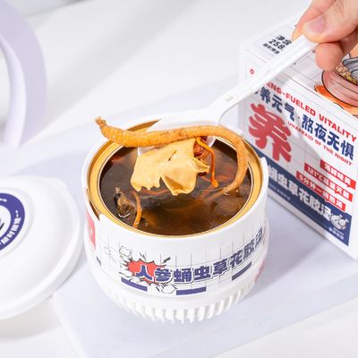 Good price Ginseng & Cordyceps Fish Maw Soup – A Premium Herbal Tonic for Energy Stamina Boost & Immune Support with Collagen-Rich Broth online