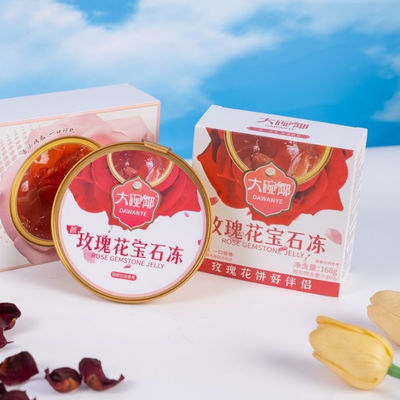 Good price Rose Herbal Jelly Dessert 168g Plant Based Functional Food Supports Skin Health and Female Wellness Ready to Eat Low Sugar Clean Label Snack online