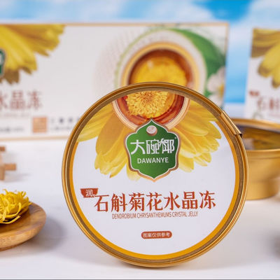 Good price Plant Based Dendrobium Chrysanthemum Herbal Jelly 168g Ready to Eat Light Functional Snack Supports Stress Relief and Daily Balance Shelf Stable for Wellness Food Export and OEM online