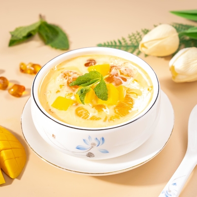 Good price Peach Gum with mango Nectar Aluminum Foil Pouch Ready-to-Eat Asian Dessert for Catering Wholesale OEM ODM Manufacturer online